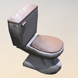 old toilet 3d fbx