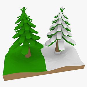 LowPoly Pine Trees