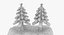 3D pine tree