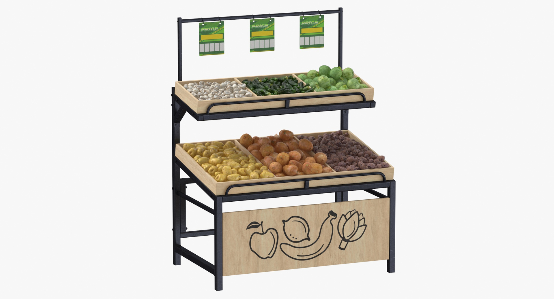 3d-model-wooden-display-racks-collection-with-and-without-tag