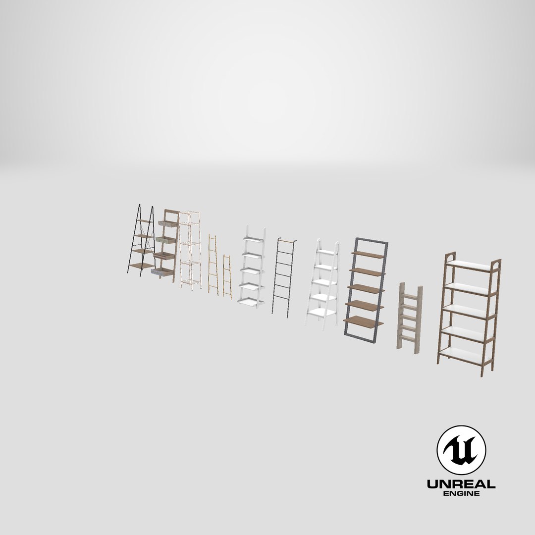 3D model realistic rack ladder bookcase https://p.turbosquid.com/ts-thumb/w0/QVySOE/Ga5smj9j/stemcell_unreal_render/png/1582271008/1920x1080/fit_q87/2962cde5db9eccacfa1031b3655f71f4eecbd6ce/stemcell_unreal_render.jpg