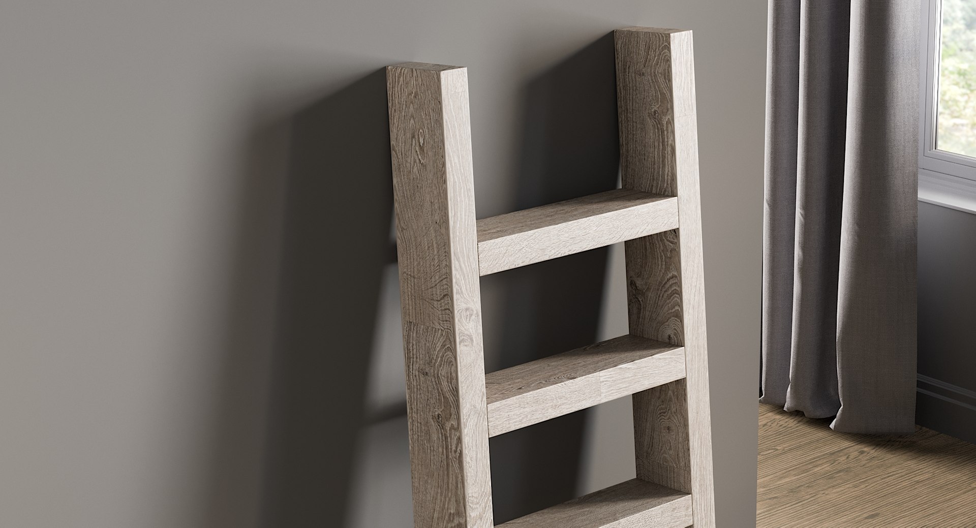 3D model realistic rack ladder bookcase https://p.turbosquid.com/ts-thumb/w0/QVySOE/TVHSnAdL/_view03/jpg/1582040620/1920x1080/fit_q87/3cd1ee101457ce3749400103a4ddd2e5b7eb1424/_view03.jpg