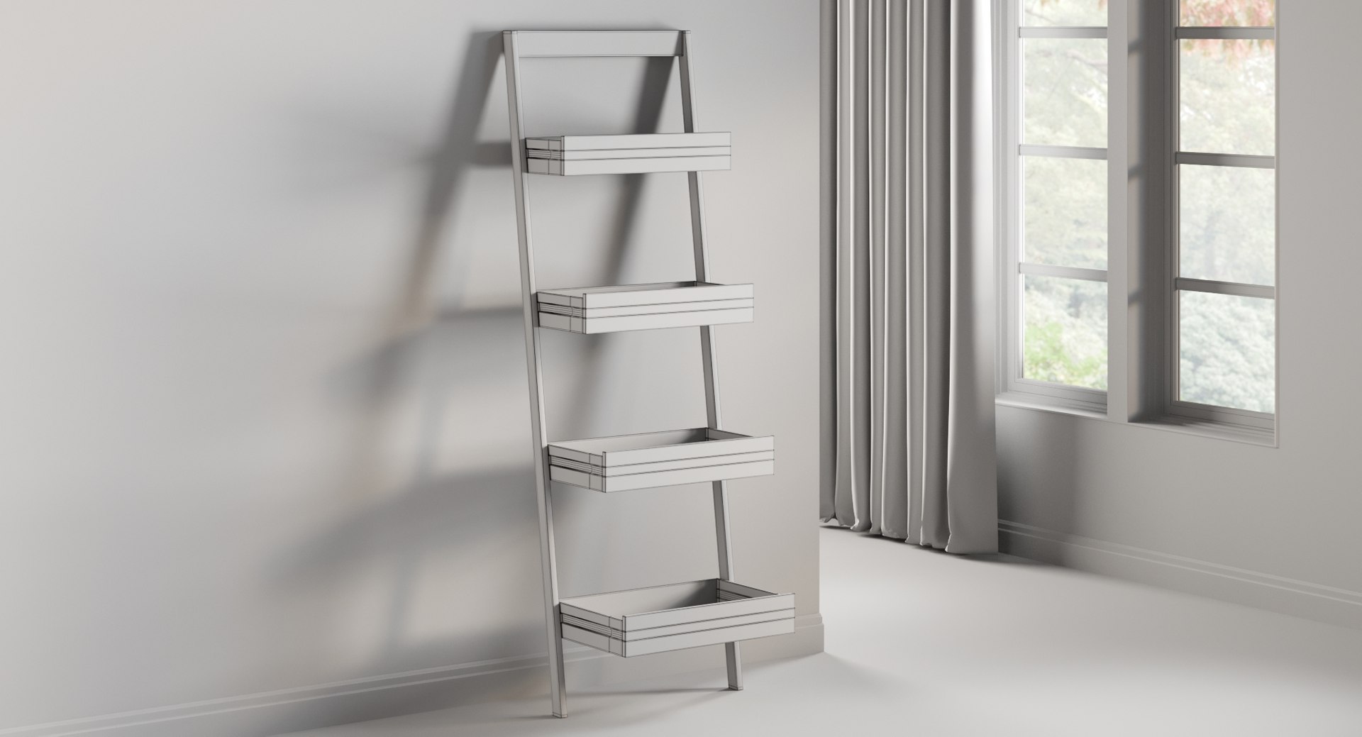 3D model realistic rack ladder bookcase https://p.turbosquid.com/ts-thumb/w0/QVySOE/k0EAJAsW/_view01/jpg/1582040127/1920x1080/fit_q87/11853d8b2e5c4ac88142c718907a0855f21c563e/_view01.jpg