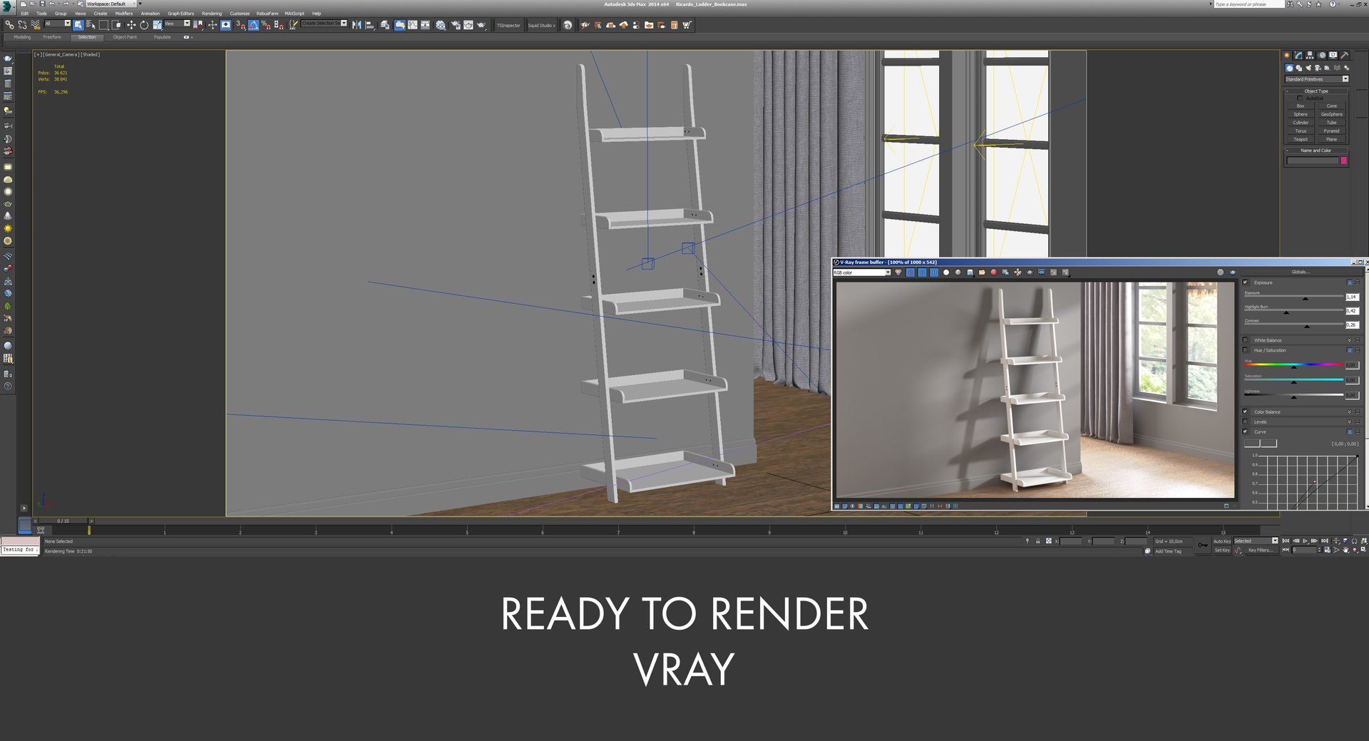3D model realistic rack ladder bookcase https://p.turbosquid.com/ts-thumb/w0/QVySOE/sdhkquhI/viewport_vray/jpg/1582040432/1920x1080/fit_q87/18293ae3b6e6f09855ab3805d2b4f2c9cbae9f4e/viewport_vray.jpg