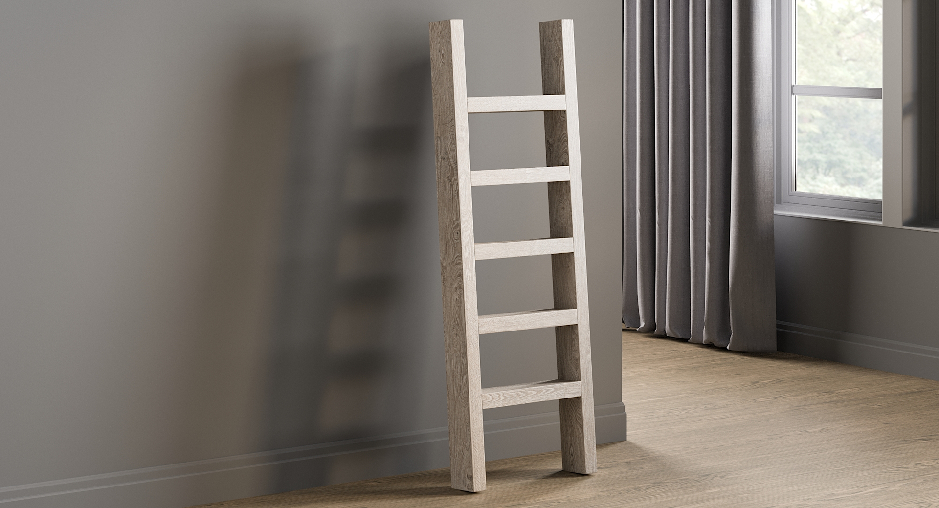 3D model realistic rack ladder bookcase https://p.turbosquid.com/ts-thumb/w0/QVySOE/tIy30jy2/0000/jpg/1582040262/1920x1080/turn_fit_q99/cd43beea0cc42d8e2315e186b7f23c6a9fe37005/0000-1.jpg