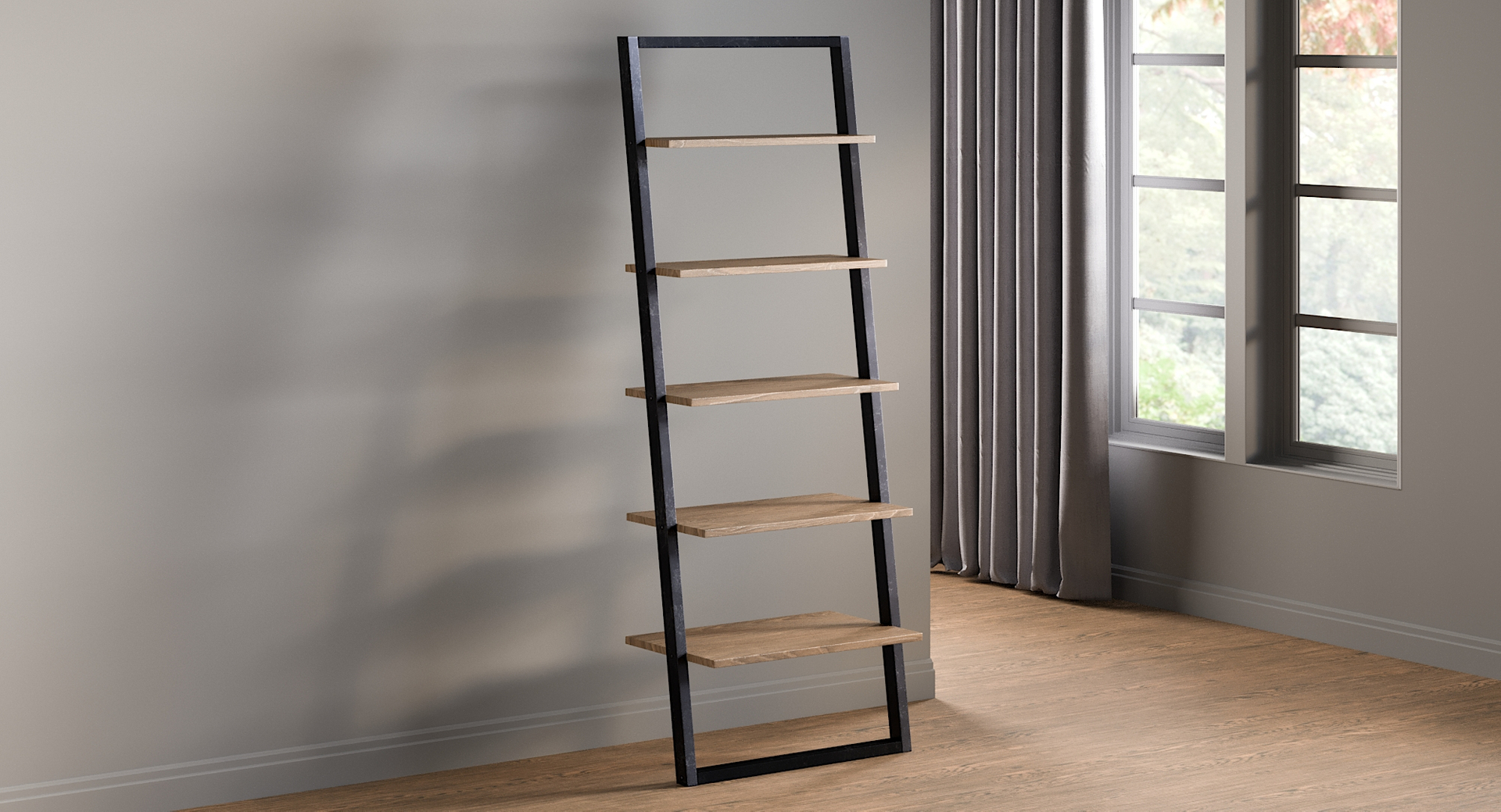 3D model realistic rack ladder bookcase https://p.turbosquid.com/ts-thumb/w0/QVySOE/xTt0s43S/0000/jpg/1582040233/1920x1080/turn_fit_q99/8224b03eed52ae0b4db9666b040d45ecbdd30547/0000-1.jpg
