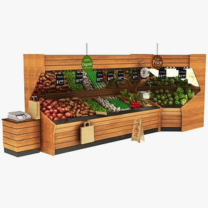 fruit vegatables display stand 3D