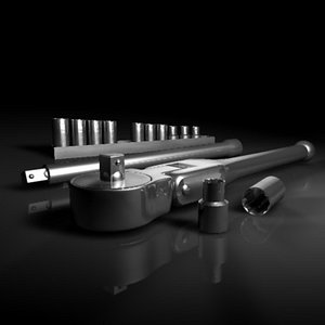 flexible ratchet sockets 3d model
