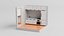 Stylized Isometric Kitchen Interior 3D model