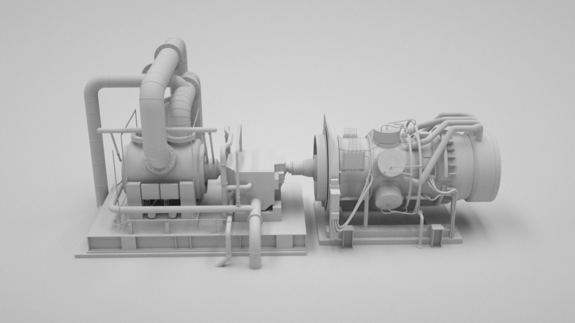 Jet Engine Test Stand 3d Max