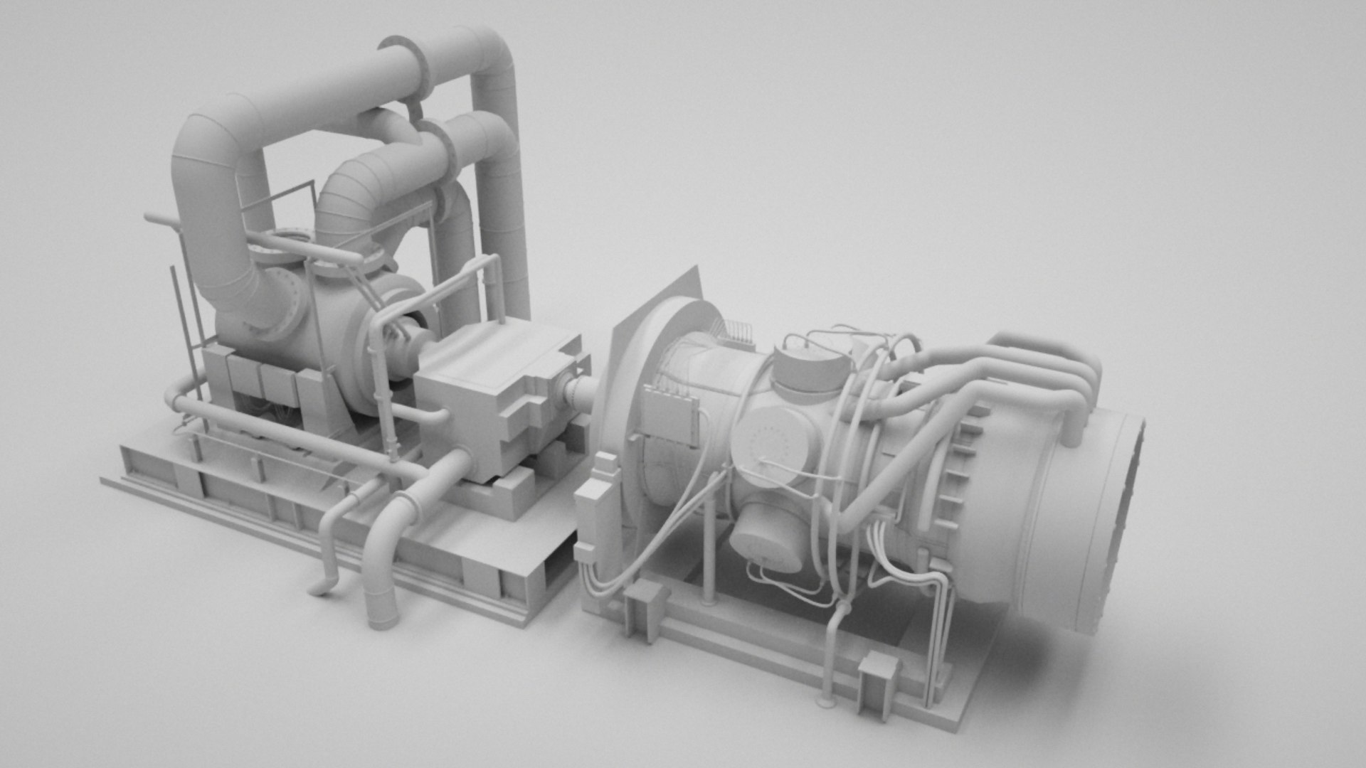 Jet Engine Test Stand 3d Max