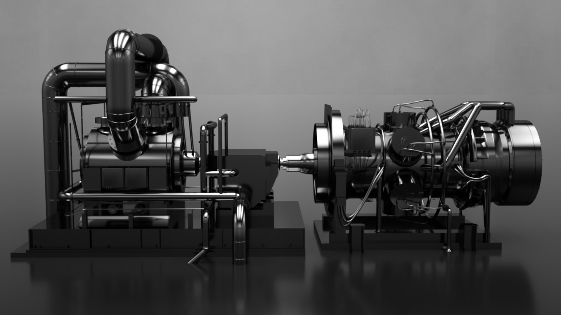 Jet Engine Test Stand 3d Max