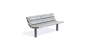 Wooden Bench Weathered 2