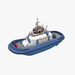 3D Tugboat Panama Canal