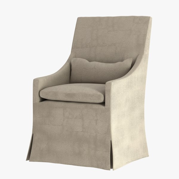 belgian slope arm slipcovered armchair