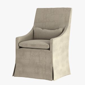 Restoration Hardware BELGIAN SLOPE ARM SLIPCOVERED ARMCHAIR