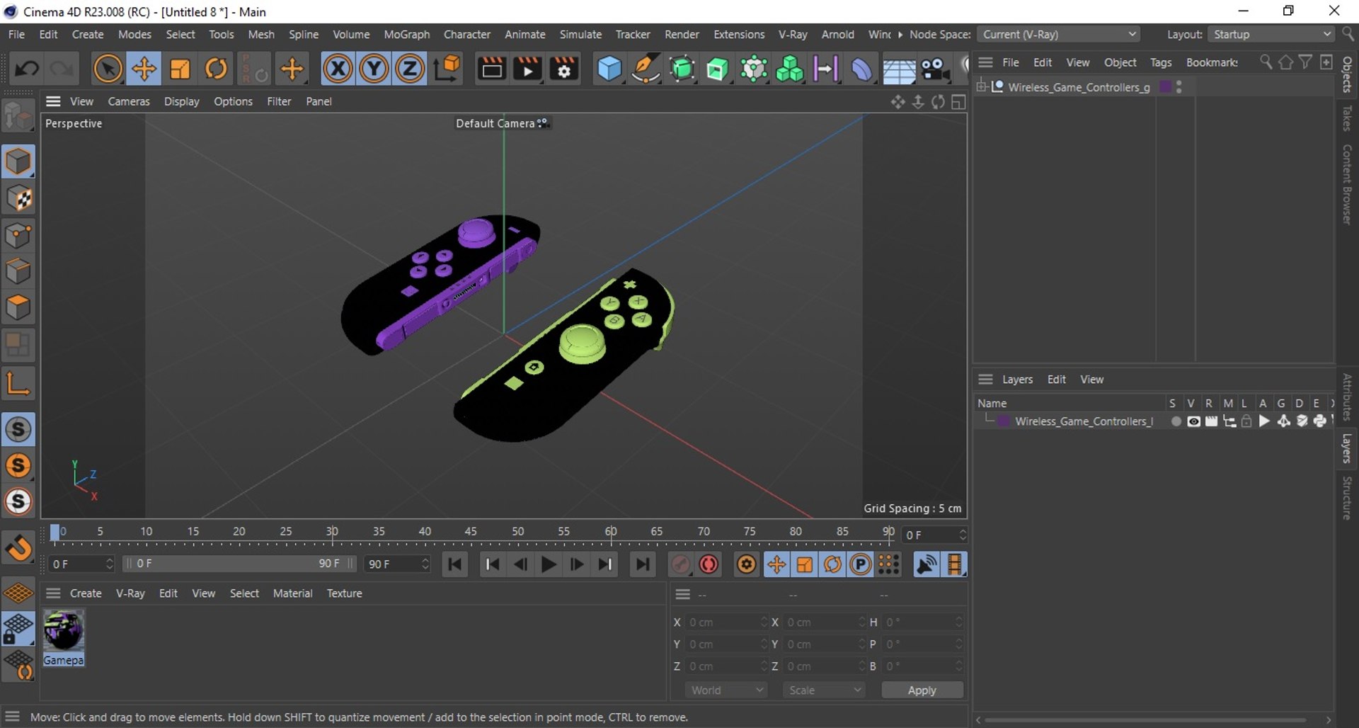 Wireless Game Controllers 3D Model - TurboSquid 2399441
