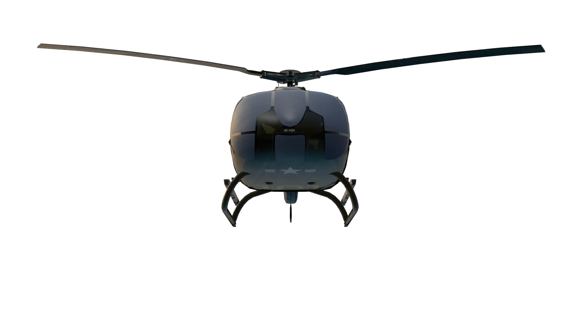 Military Helicopter 3D Model - TurboSquid 2376477