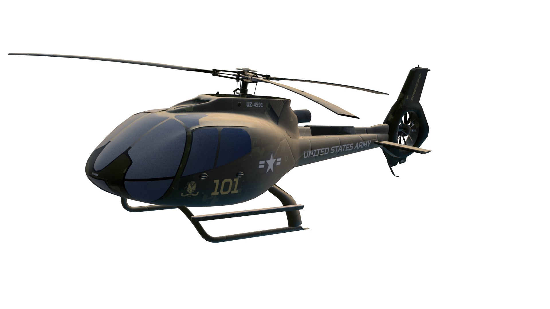 Military Helicopter 3D Model - TurboSquid 2376477