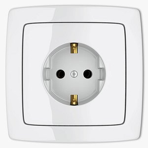 3d power socket model