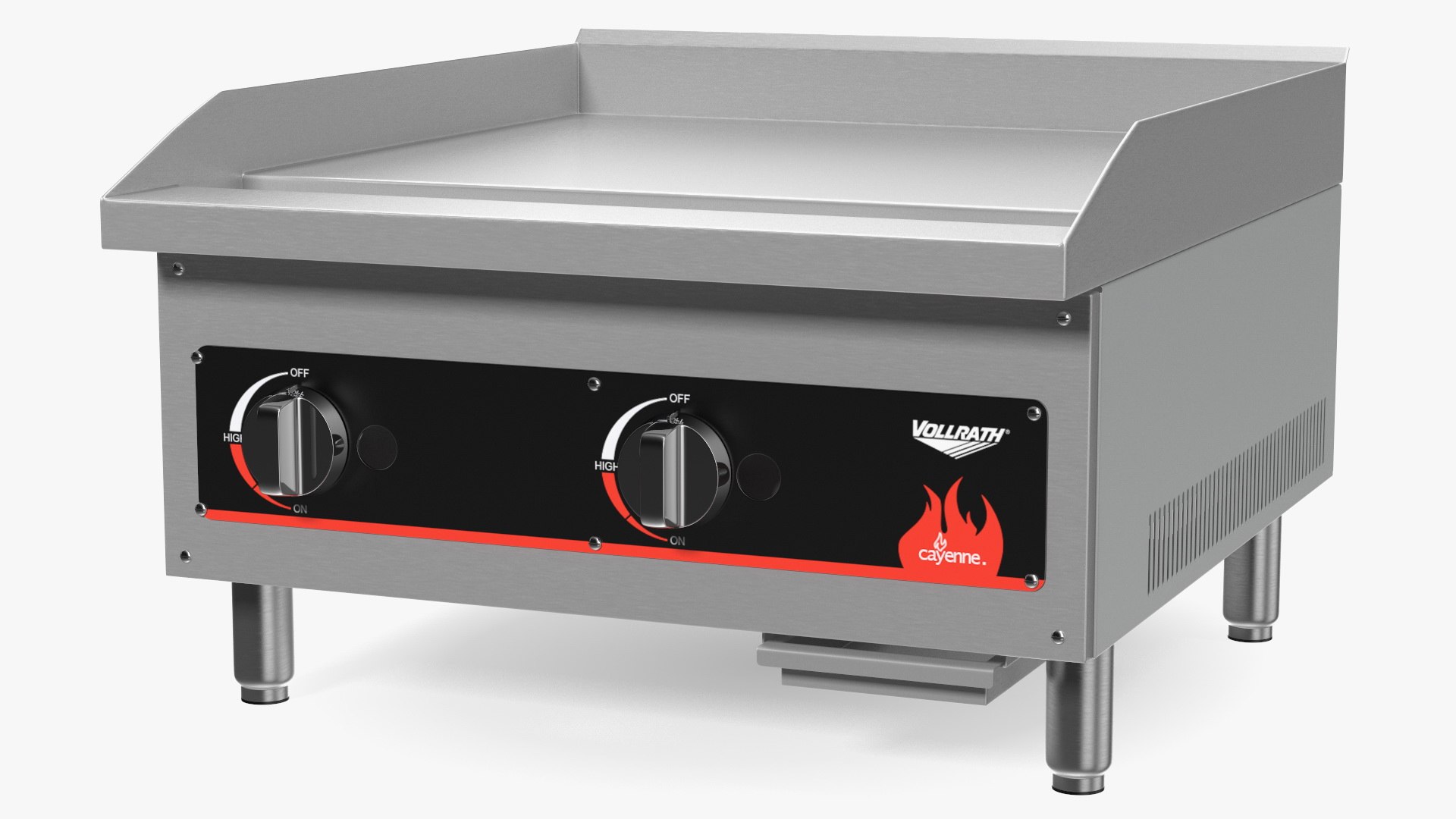 Vollrath 40720 Cayenne 24 Flat Top Gas Countertop Griddle 3D model preview