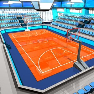 basketball arena 3d model