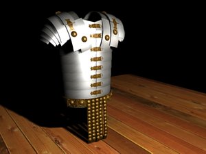 3d model roman lorica