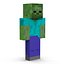 Minecraft Zombie для майя