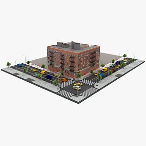 Chinatown Manhattan Building 04 3D model