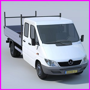 mercedes sprinter van 3d obj