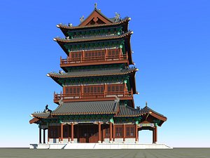 Chinese Building 34 3D model