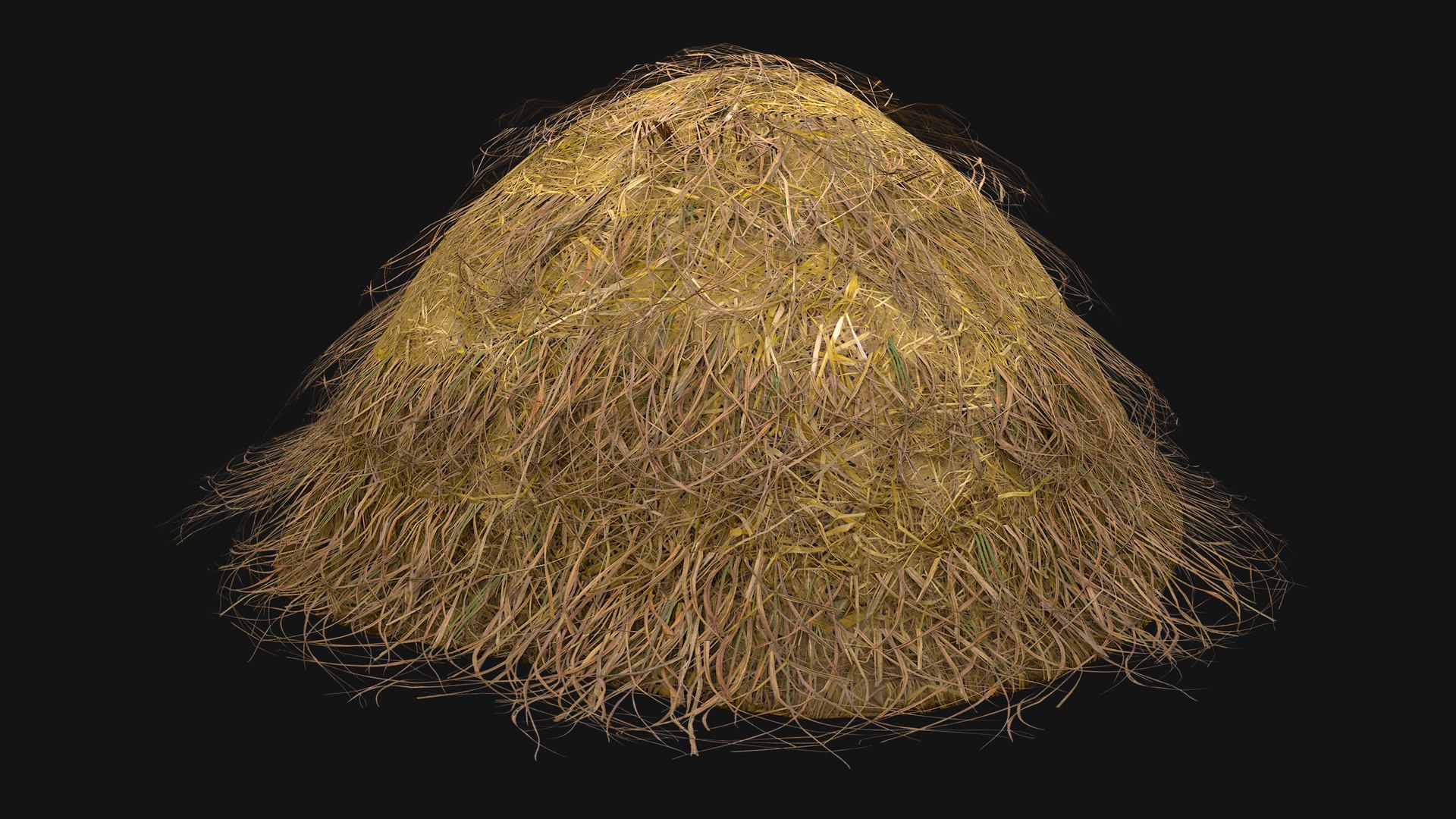 3D Haystack Stack Of Hay Straw Pile Model - TurboSquid 2204112