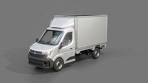 3D Renault Master Box Truck