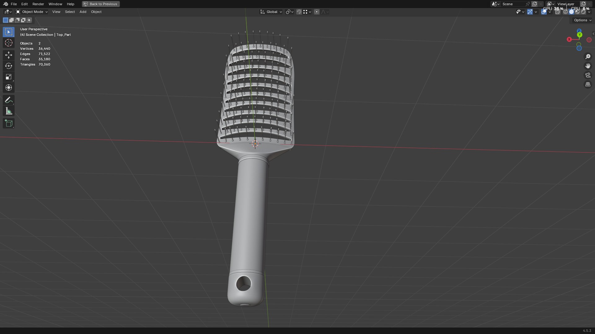 Hair Comb 05 3D model https://p.turbosquid.com/ts-thumb/w1/IbjGO4/6I/screenshot20250930172548/png/1759233603/1920x1080/fit_q87/0f059be7a8ec357a7b89057b77de9465d31ede97/screenshot20250930172548.jpg