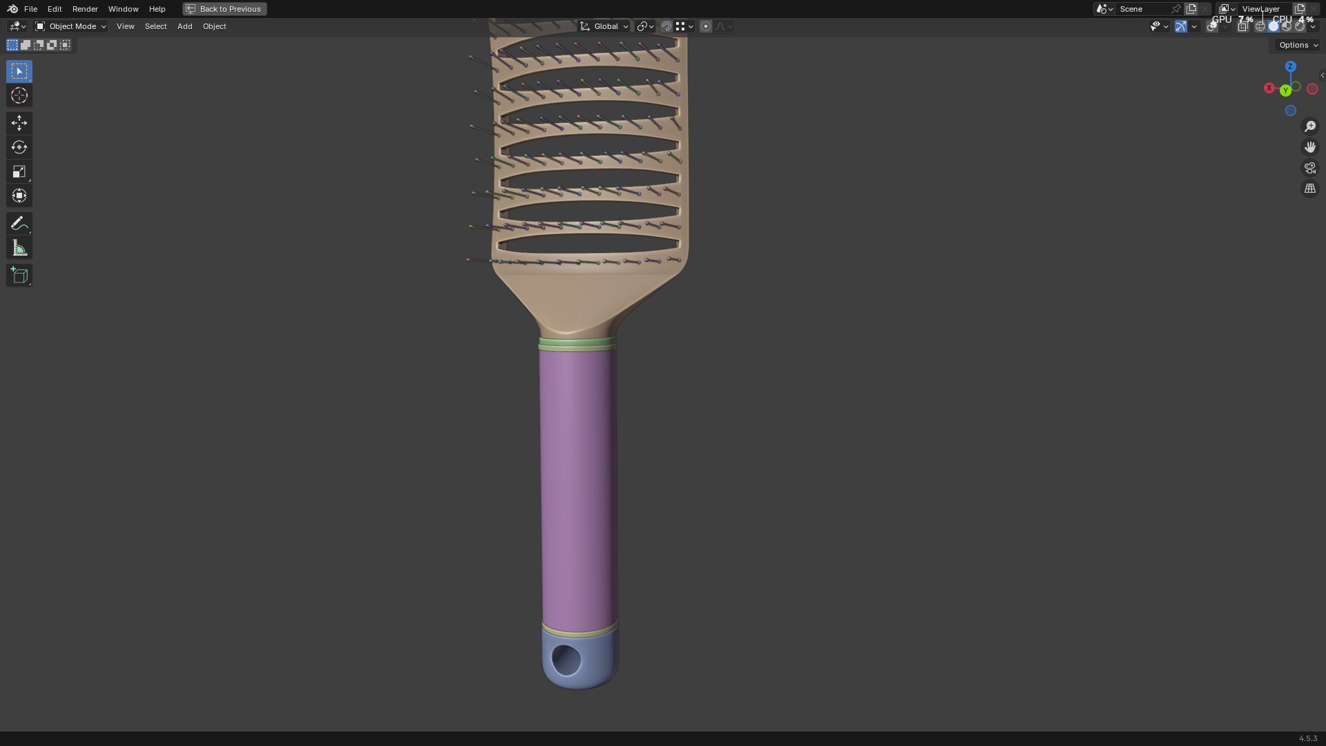 Hair Comb 05 3D model https://p.turbosquid.com/ts-thumb/w1/IbjGO4/f9/screenshot20250930172810/png/1759233619/1920x1080/fit_q87/11d4cd18fa07a395f7f89f306d4b4aff9a5a6d9e/screenshot20250930172810.jpg