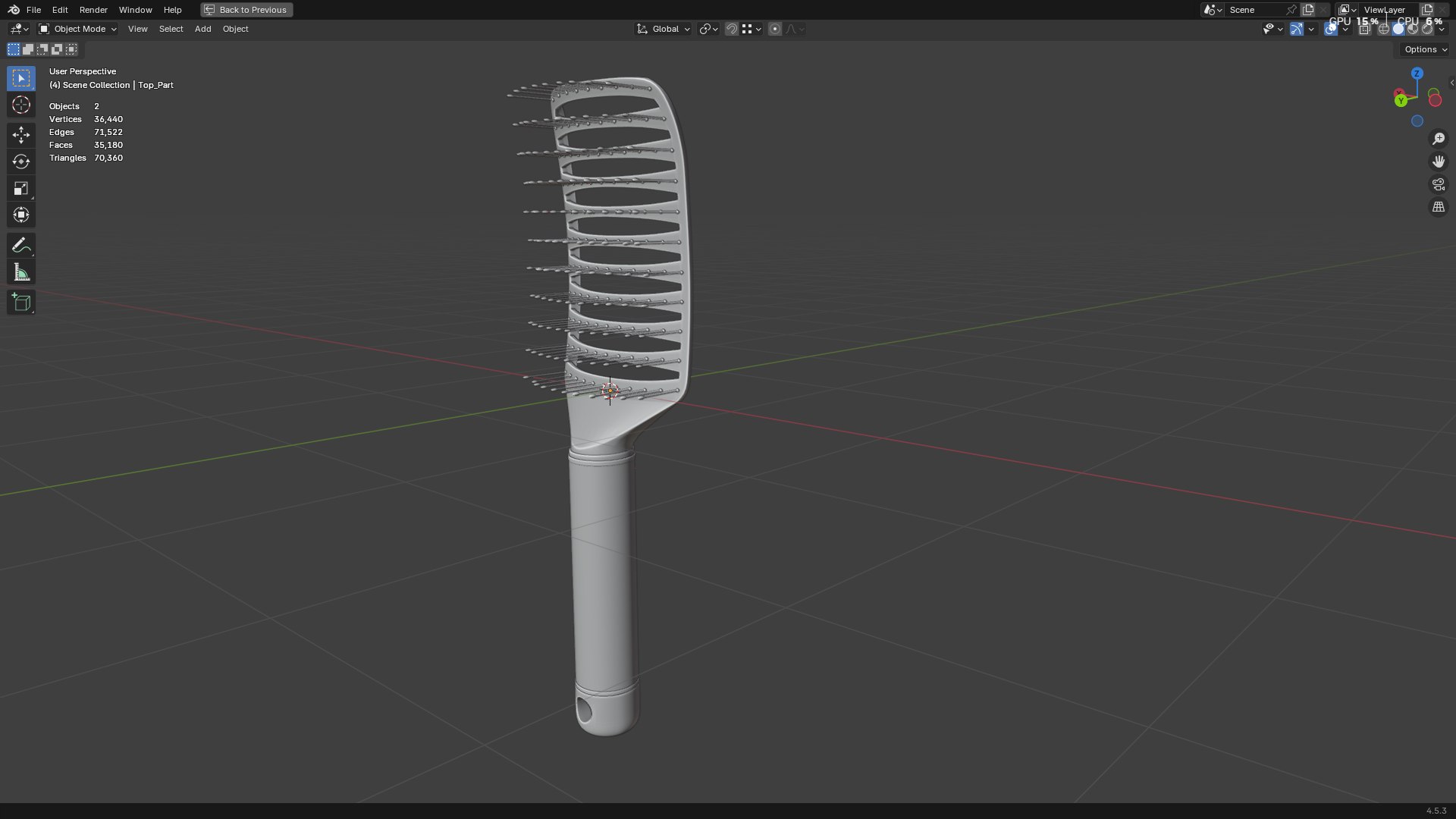Hair Comb 05 3D model https://p.turbosquid.com/ts-thumb/w1/IbjGO4/uI/screenshot20250930172545/png/1759233605/1920x1080/fit_q87/a15fbf1df476ec7b777a97f1bb3e1c45550fbf6e/screenshot20250930172545.jpg