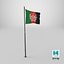 Pole Flag Afganistan