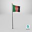 Pole Flag Afganistan