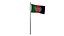 Pole Flag Afganistan