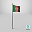Pole Flag Afganistan