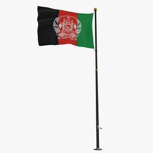 Pole Flag Afganistan