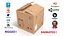 Scatola di cartone per imballaggio Low-poly