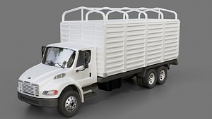 3D Freightliner Business Class M2 Cargo Truck