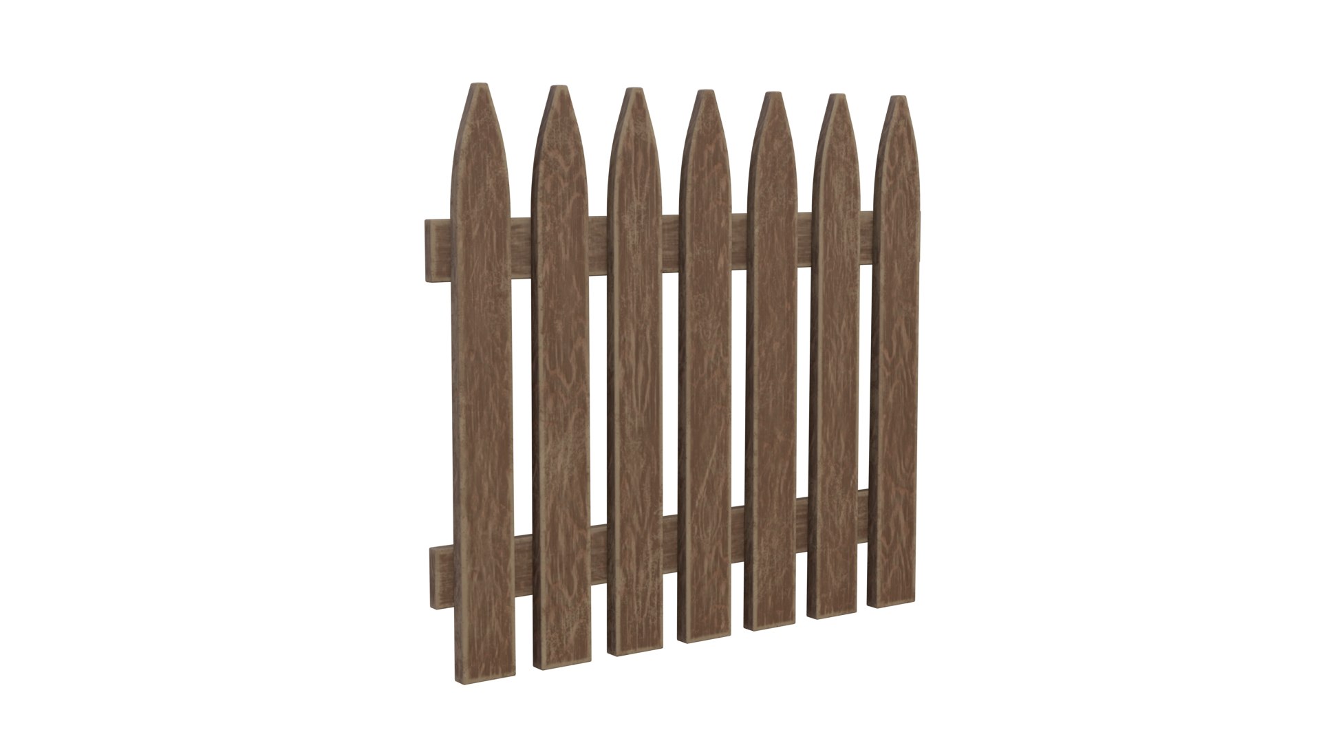 3D wood fence wooden model - TurboSquid 1657209