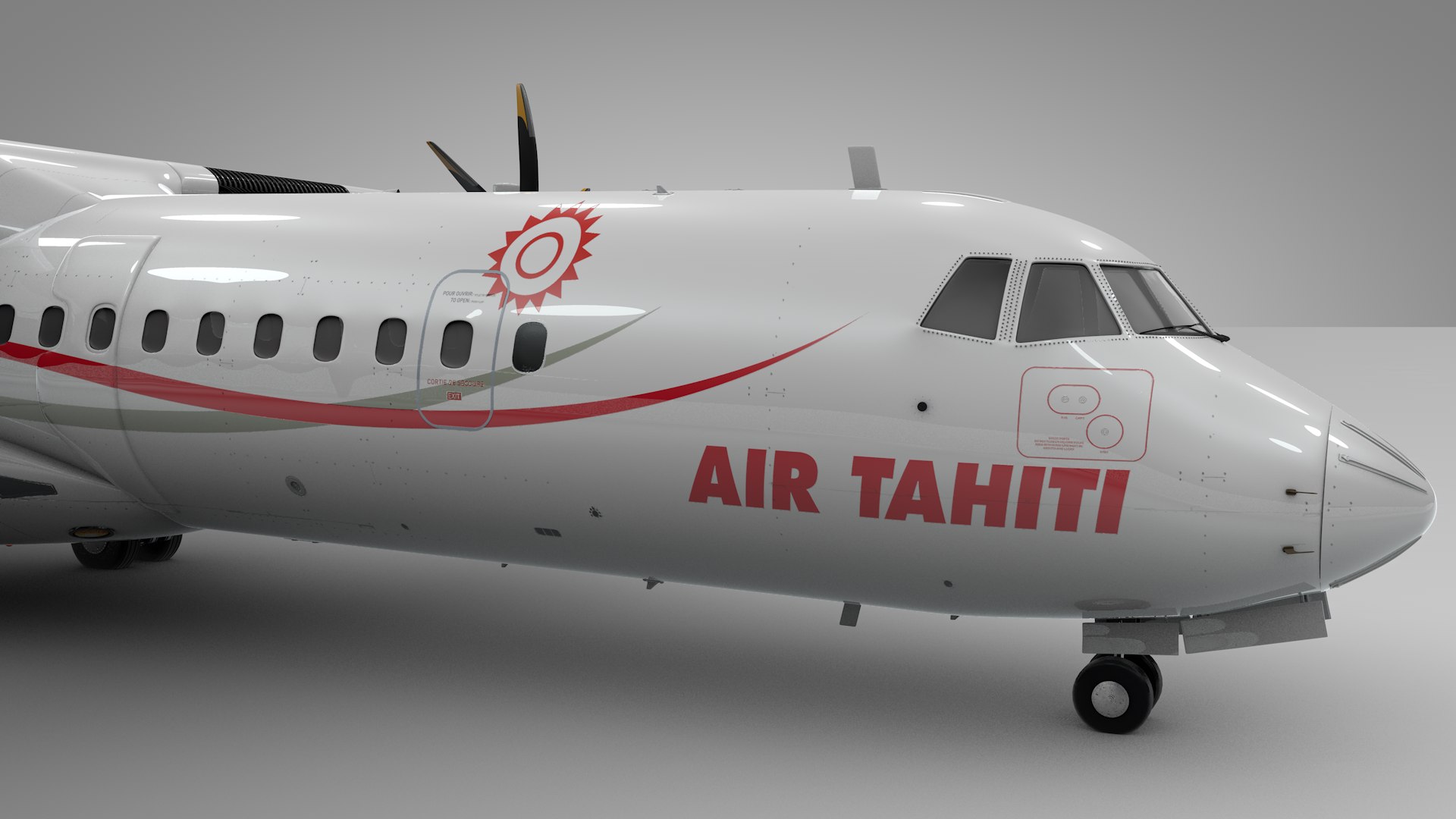 ATR 72 AIR TAHITI L2009 3D model - TurboSquid 2086824