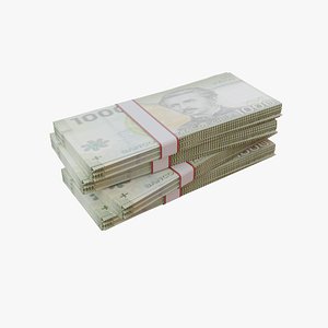 1000 Chilean Peso CLP 3D model
