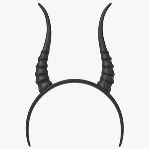 headband dragon horns 3D