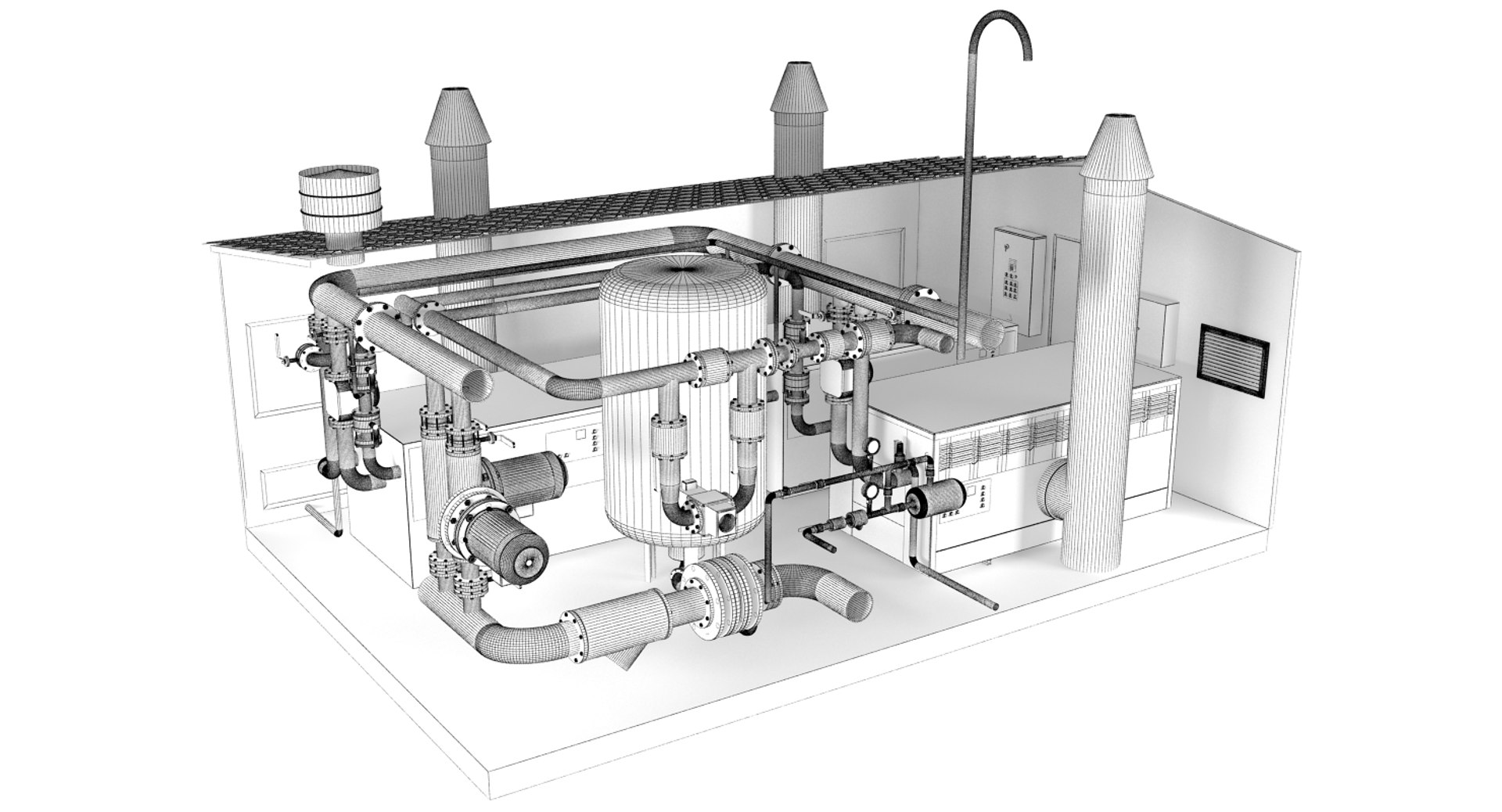 Boiler Room Model - TurboSquid 1201373