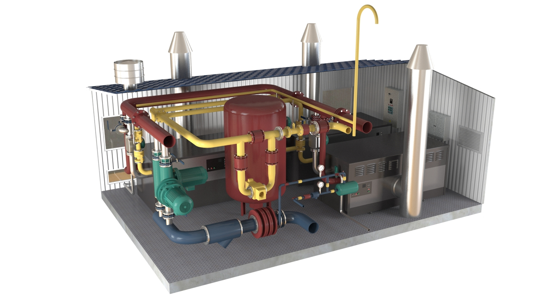 Boiler Room Model - TurboSquid 1201373