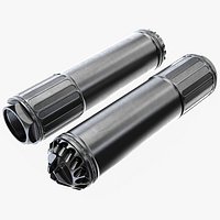 Silencer - suppressor OSS - Highpoly - 5x56 NATO